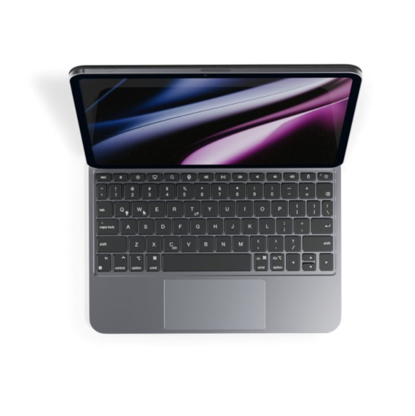 Epico Ultraboard tenká hliníková klávesnice s pouzdrem pro iPad 10,9" (10. a 11. generace) - česká/černá