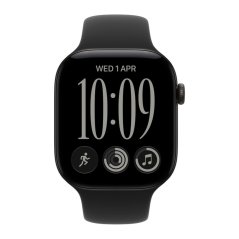 Apple Watch Series 12 GPS + Cellular 42mm černý hliník s černým sportovním řemínkem S/M