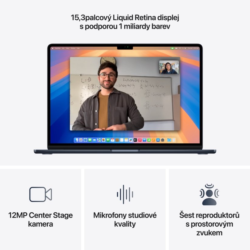MacBook Air 15″ M4 10C CPU/10C GPU/16G/256 - Temně inkoustový