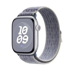 Apple Watch 46mm šedo-modrý provlékací sportovní řemínek Nike