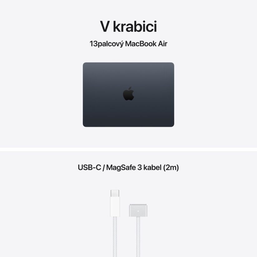 MacBook Air 13″ M5 10C CPU/10C GPU/16G/1T SSD - temně inkoustový
