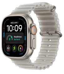 Apple 49mm prodloužení oceánského řemínku - průsvitně šedé, přírodní titan