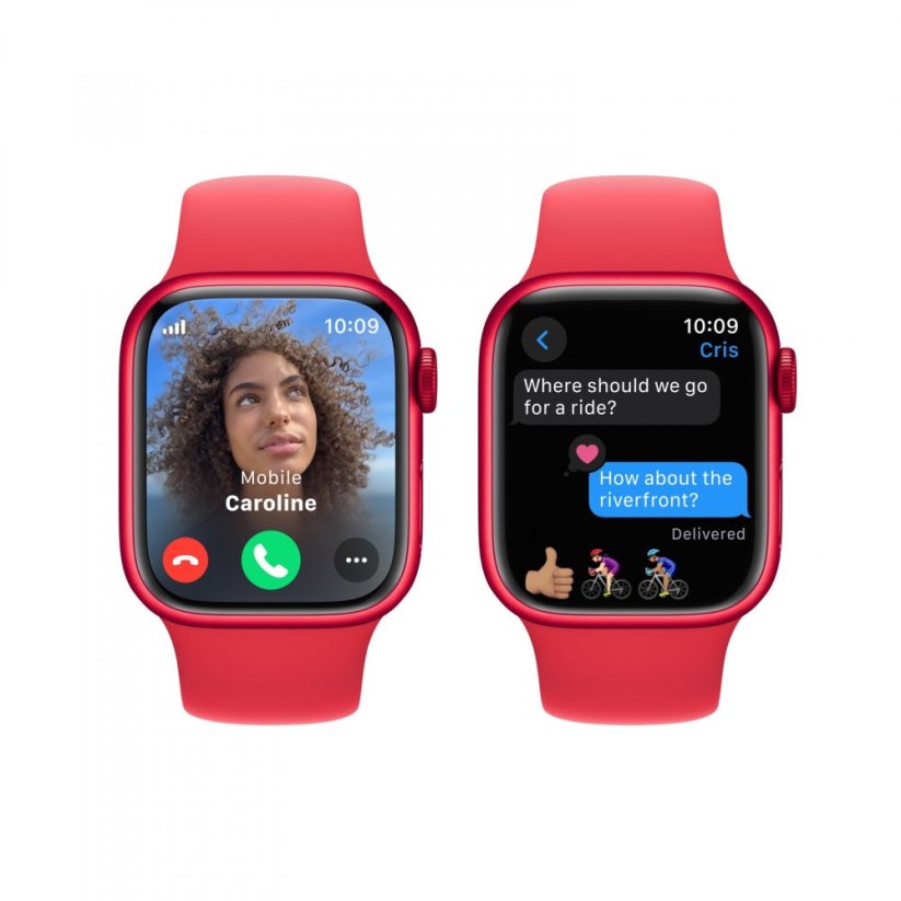 Apple Watch Series 9 Cellular 41mm (PRODUCT)RED hliník s (PRODUCT)RED sportovním řemínkem - S/M