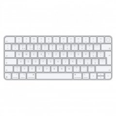 Pohled shora na bílou Apple Magic Keyboard s Touch ID