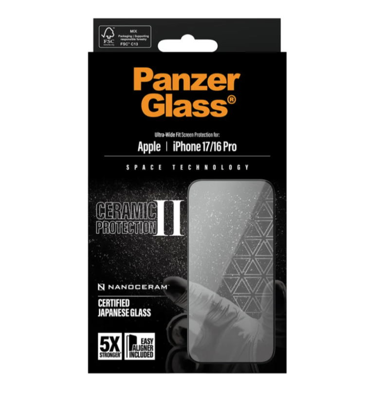 PanzerGlass Ceramic - tvrzené sklo pro iPhone 17