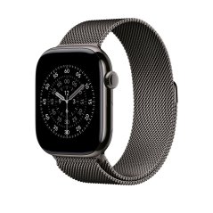 Apple Watch 46mm řemínek s břidlicově šedým milánským tahem  - S/M