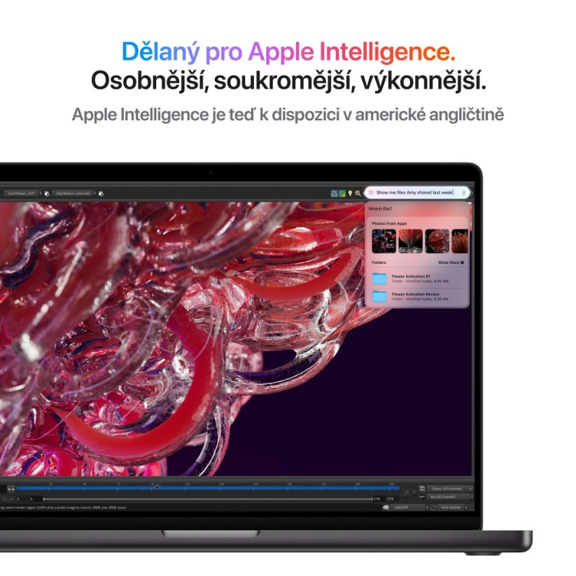 MacBook Pro 14" M4 10xCPU/10xGPU/16G/512 SSD - vesmírně černý
