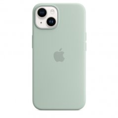 Dužnatkově modrý silikonový kryt s MagSafe pro iPhone 14